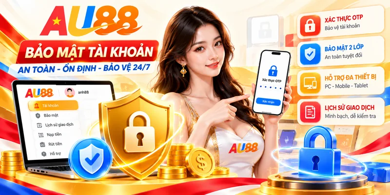 Chính sách bảo mật tài khoản và các kênh hỗ trợ thành viên AU88